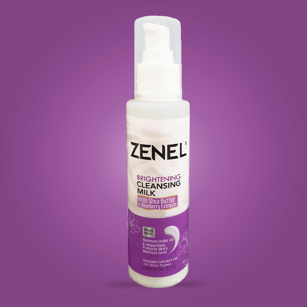 Brightening Face and Body Cleansing Milk and Makeup Remover - Zenel